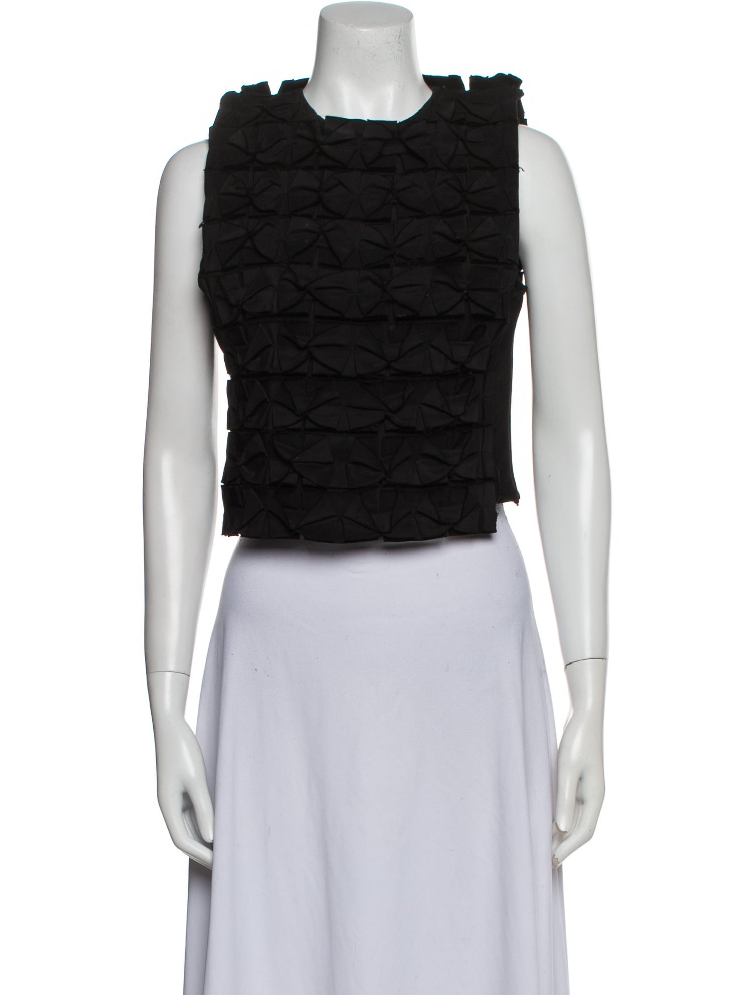 J.W. Anderson Crew Neck Sleeveless Crop Top